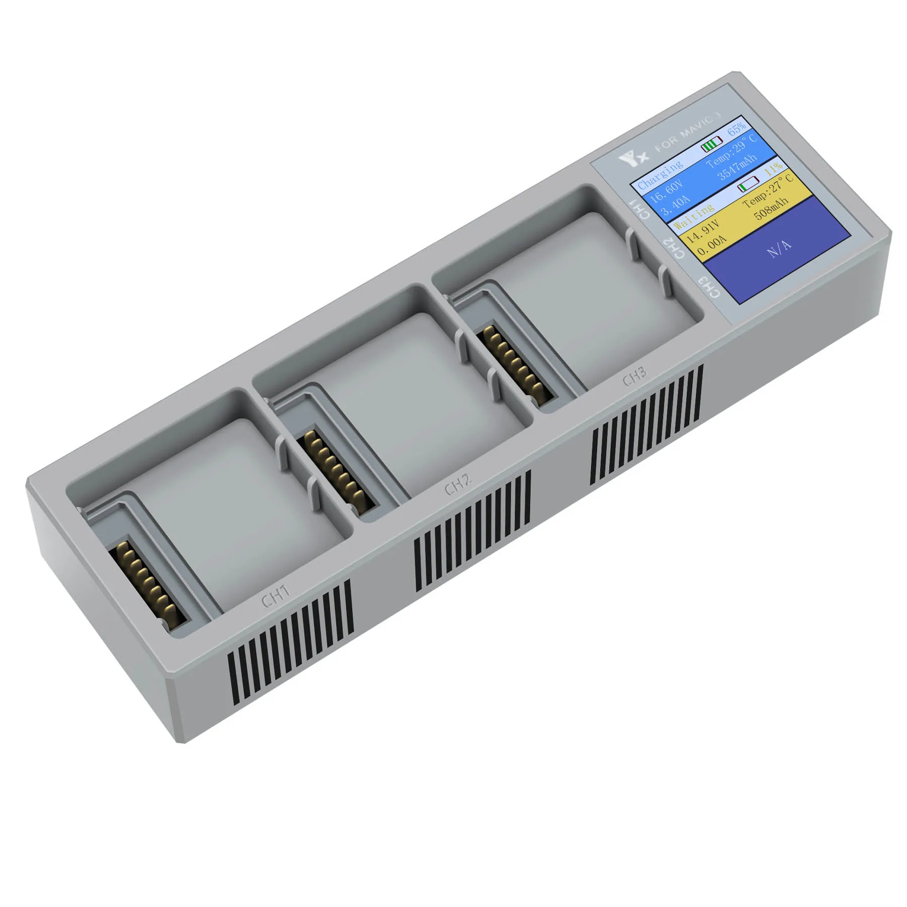 3 IN 1 Battery Charger for DJI Mavic 3 Drone Parallel Charging Hub Charging Board With Display Monitor Parts