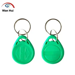 Pack of 5 Rewritable RFID Key Tags - Blank NFC Tag Cards for Duplication and Overwriting (Dark green)