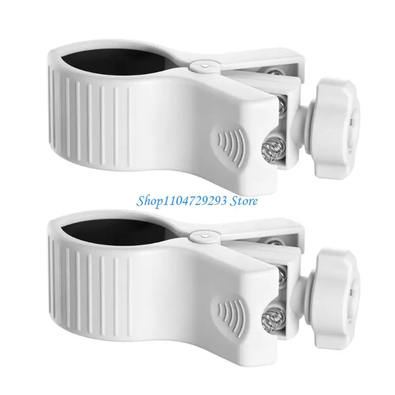 Y2GD 2Pcs 마이크 지원 클립 32-68mm 조정 가능한 삼각대에 쉬운 설치 자동차 데스크탑 스탠드 볼 마운트