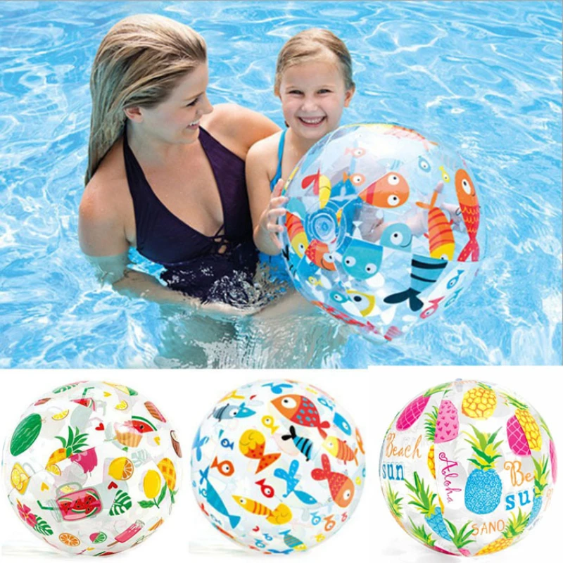6 Ballons De Plage/Piscine Gonflables - 30 Et 40 Cm, Multicolores, Pour Enfants Et Adultes