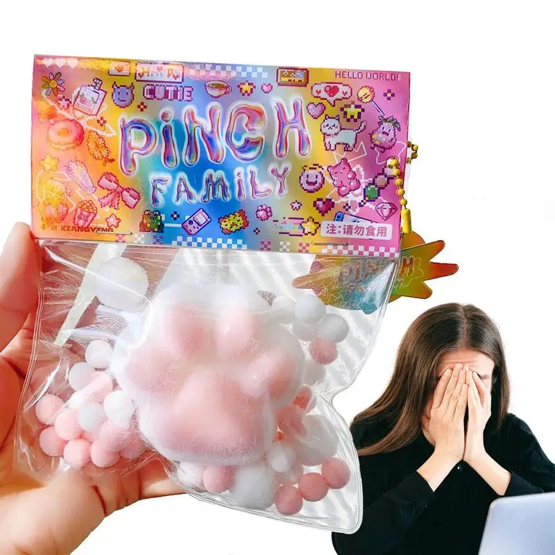 

Игрушки-Эспандеры в виде кошачьей лапы, милые игрушки-Эспандеры в виде животных, многофункциональные сенсорные игрушки-Эспандеры, забавные расслабляющие мячи, Стрейчевые игрушки для