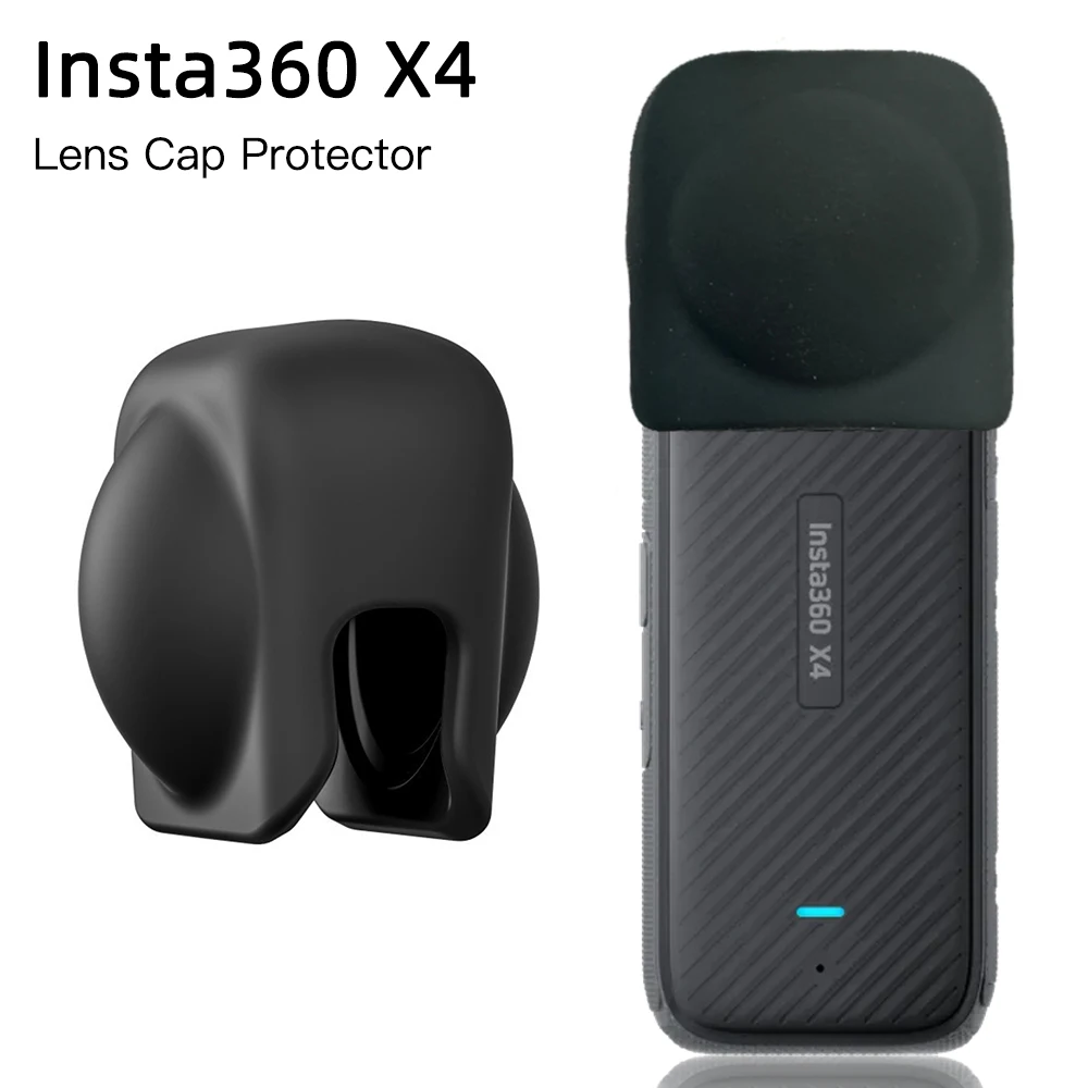 Lens Cap for Insta360 X4 Protector Cover Accessories Insta 360 X4 Camera Anti-dust Anti-scratch Silicone Lens Protective Case