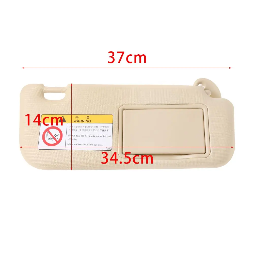 Replacement Driver Driving Position Cover Windshield Car Sun Visor Interior Mirror