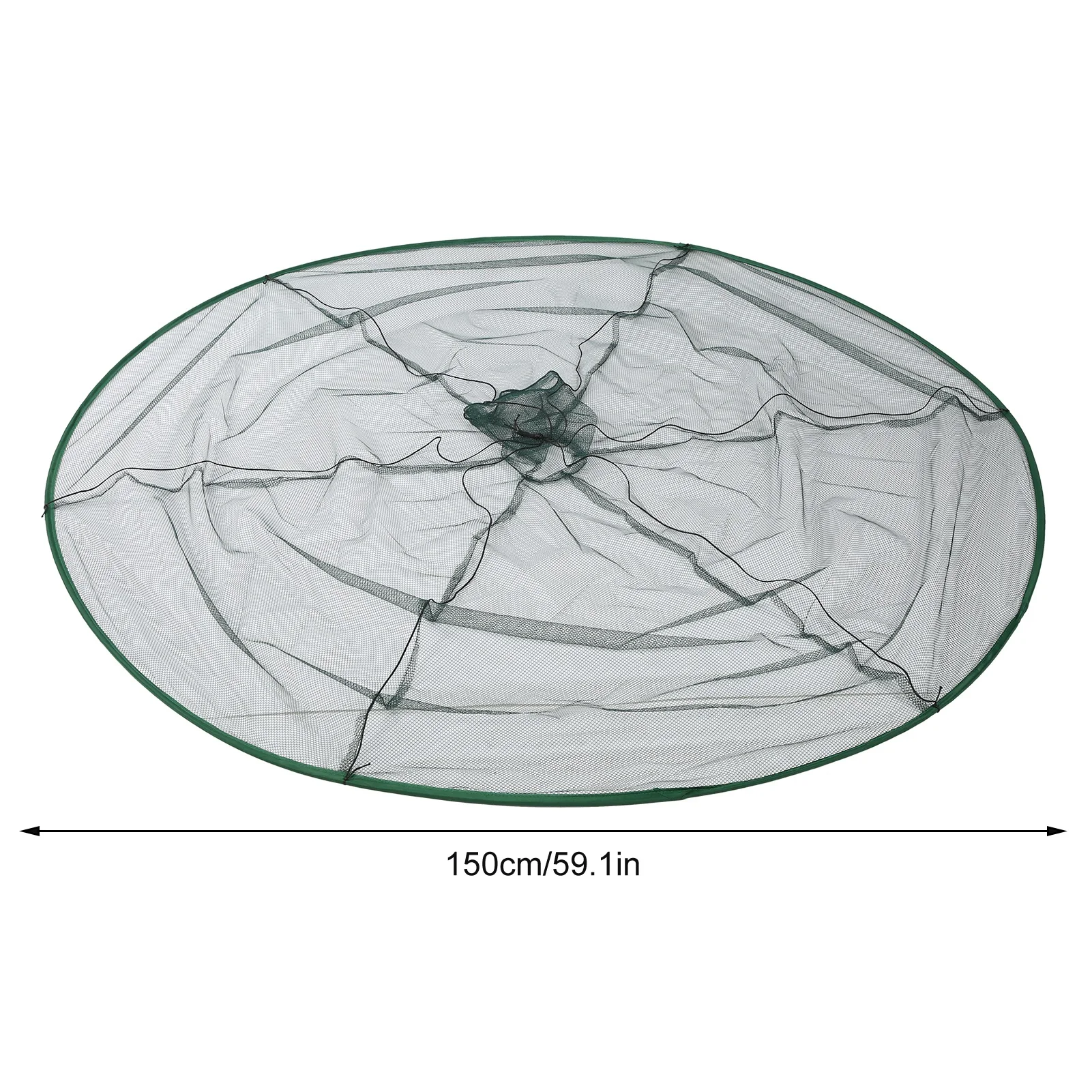 Circular Foldable Fishing Net Portable Prawn Baits Crab Shrimp Net Drop Landing Fishing Pier Harbors Pond Net Crab Catch Net