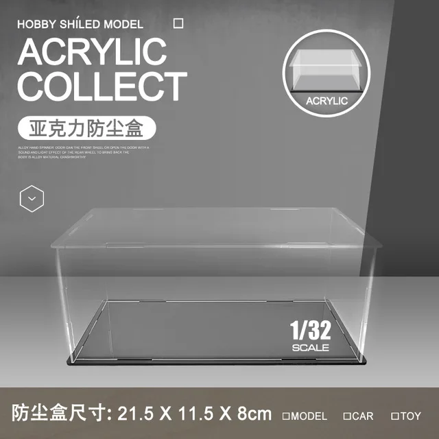 1:24 Auto Model Display Box Transparante Stofdicht Auto Model Opslag Vitrinekast Kan Worden Gelegd Vitrinekast  15