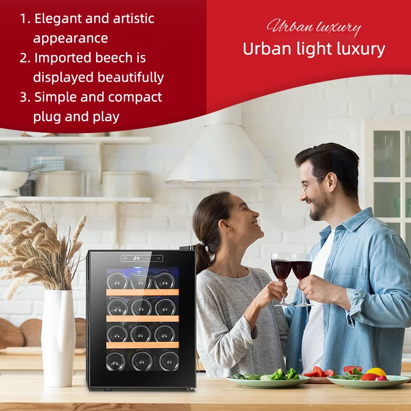 8 Red Wines Cabinets Electric Wine Refrigerators Constant Temperature Wine Cabinets Red Wine Coolers Tea Refrigerated Cabinets 6