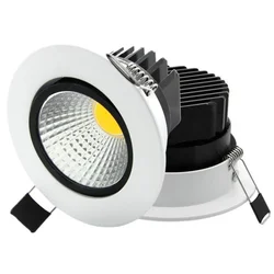 Enhanced Dimmable LED Recessed Ceiling Downlights (White and Black)