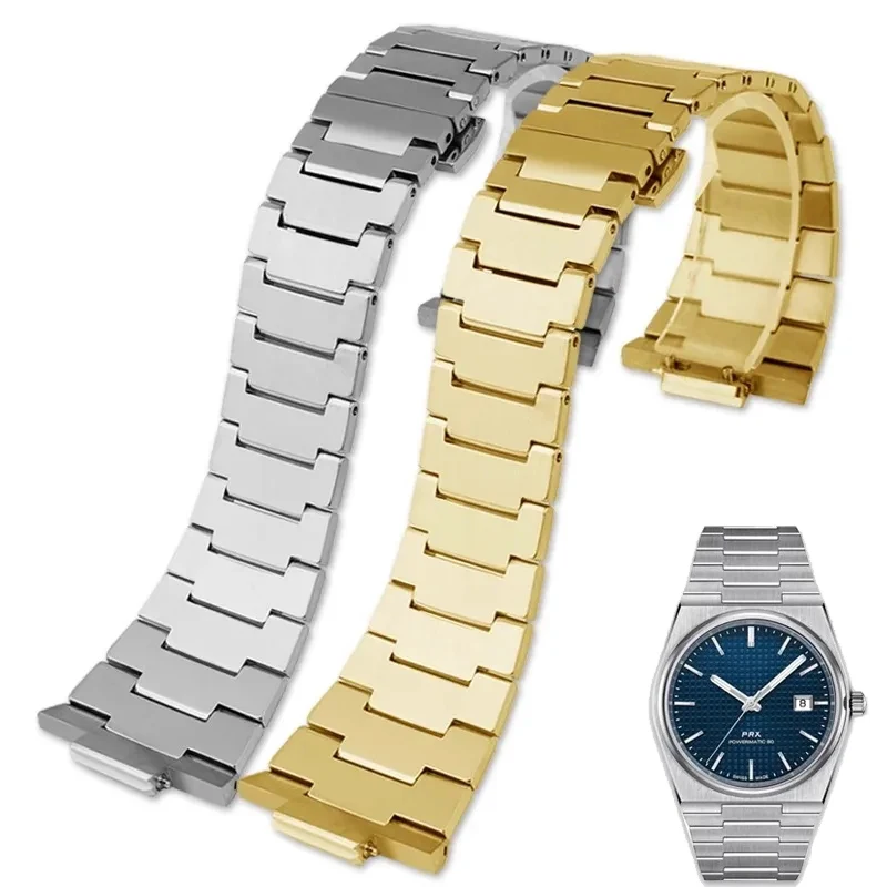 Bracciale Solido In Acciaio Inossidabile Per Serie Tissot Prx 35Mm/40Mm 137.407/410 Interfaccia Dedicata Accessori Per Orologi Di Moda Cinturino