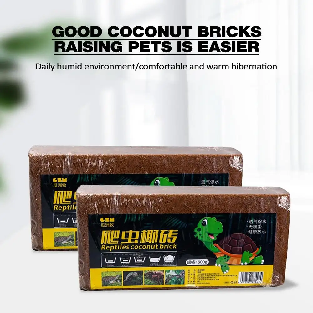 Coco Coir Brick Coconut Husk Bedding Reptile Substrate Brick Cocofiber