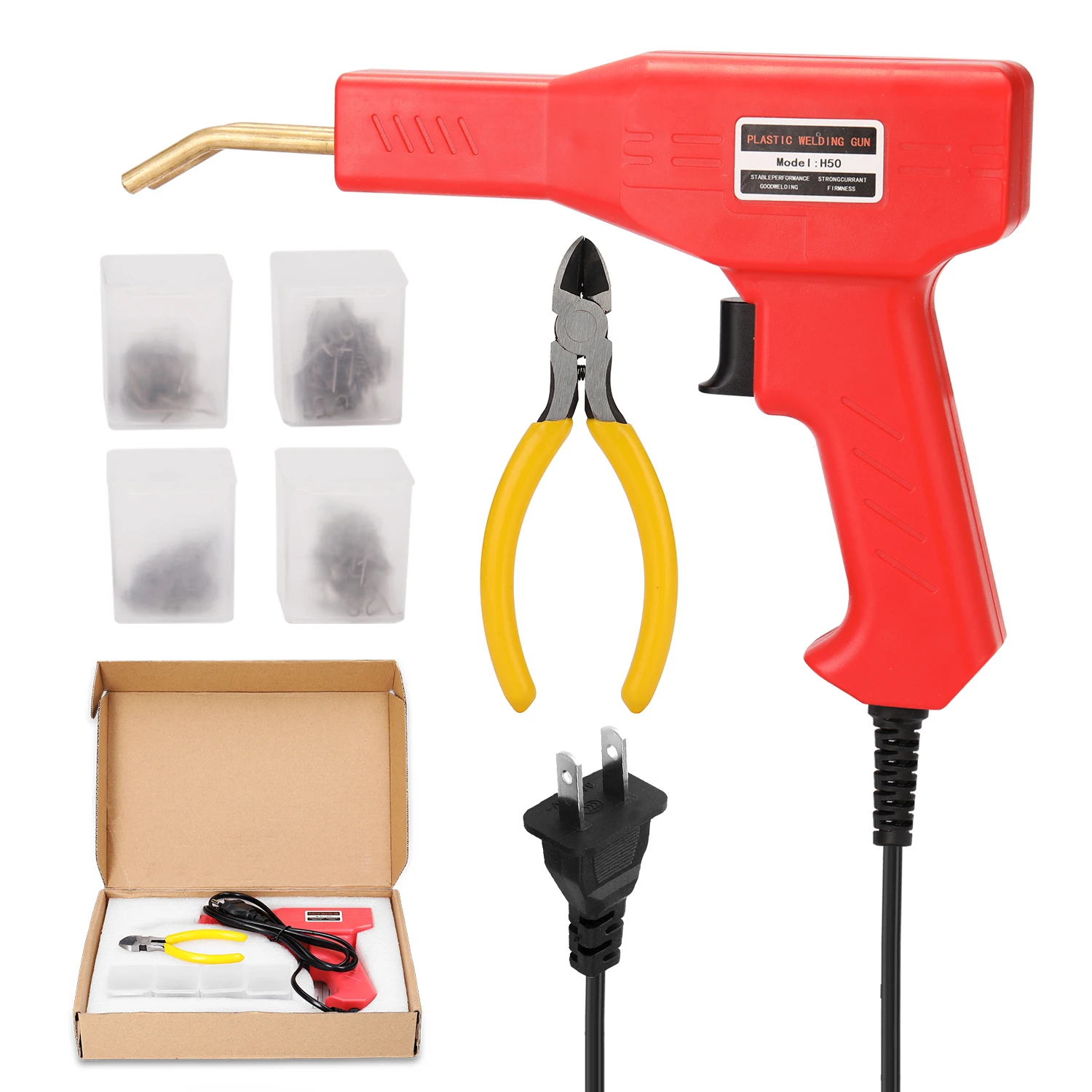 Plastic Welder Garage Tools Hot Stapler Welding Machine Staple PVC Repairing Machine Car Bumpers Repairing Stapler Welding Tools hot stapler plastic welder Welding Equipment