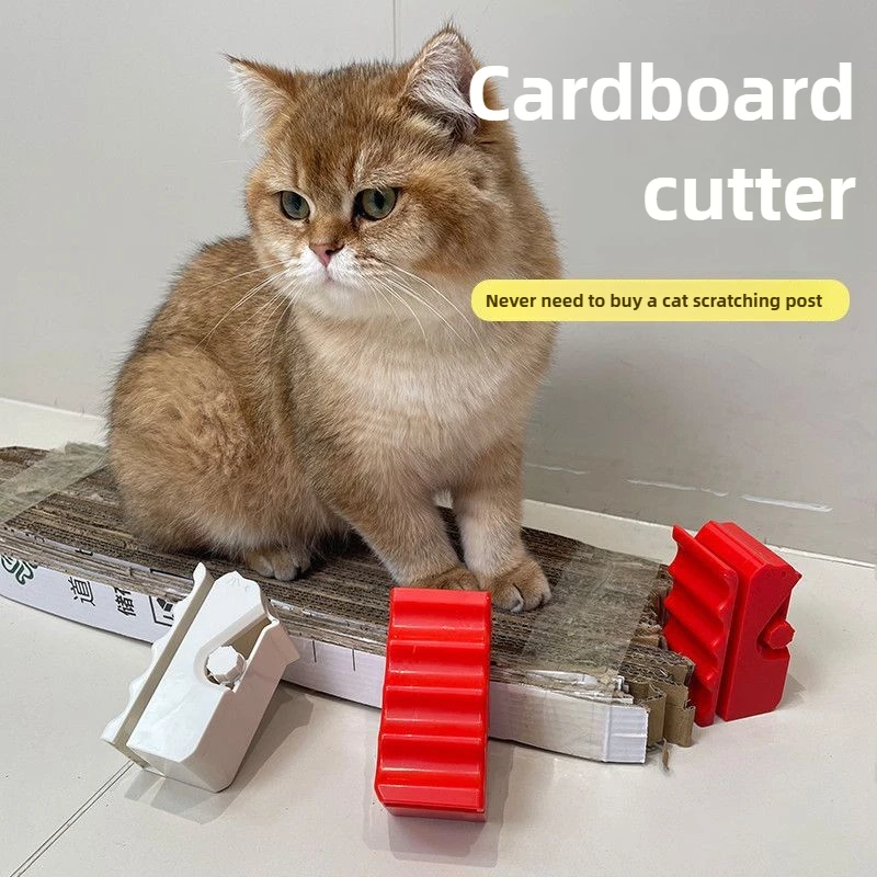Kit para rascar gatos DIY, herramienta compacta de corte de cartón
