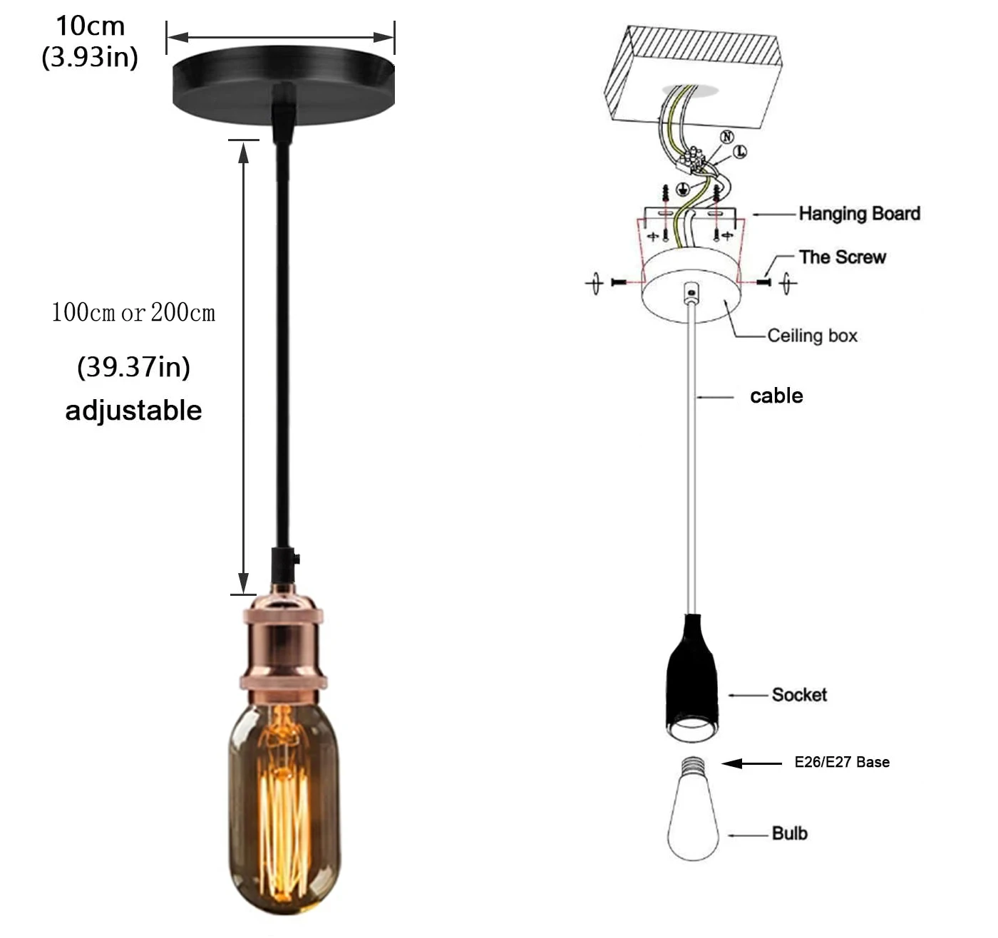 Retro Vintage Pendant Lights Nordic Minimalism Simple Industrial Hanging Lamps Edison E27 Lamp Holder Socket Ceiling Lamp pendant lights ceiling light pendant lamp vintage pendant lights