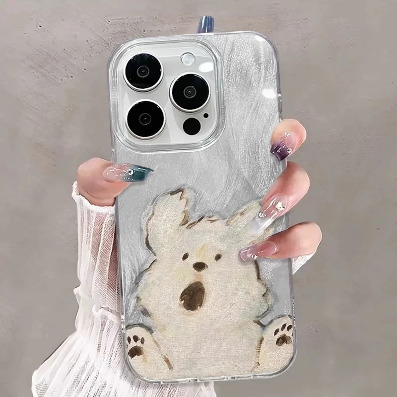 Cartoon Puppy Cute Dog TPU Phone Case Cover