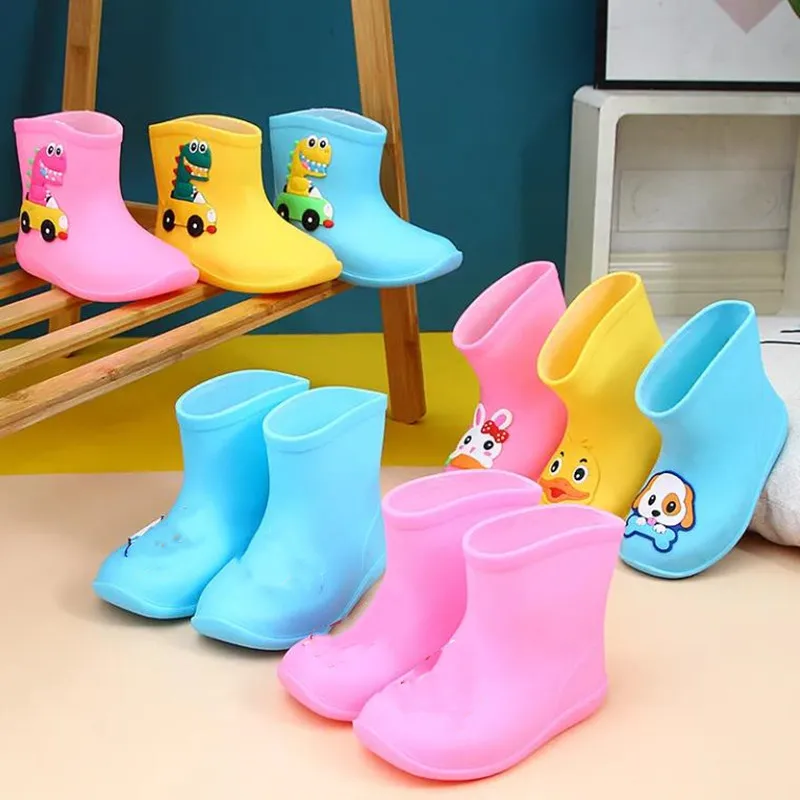 JY PVC Animal Children's Cute rain Boots Waterproof & non-slip Shoes 7Sizes  Different STYLES   T