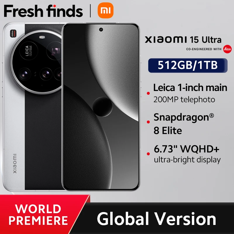 World Premiere Global Version Xiaomi 15 Ultra Snapdragon® 8 Elite