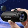 2000X25 Hd Monocular Telescope Zooming Focus Green Film Binocular Optical Hunting Tourism Scope for Outdoor 1