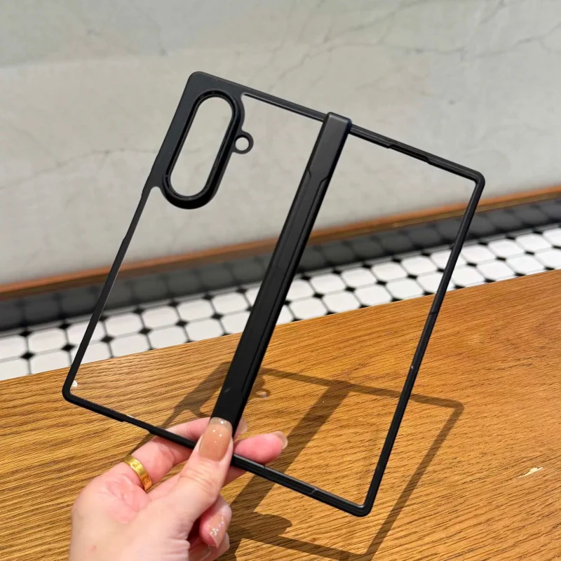 Ultra Thin Matte Hard PC Shockproof Transparent Acrylic Folding Case