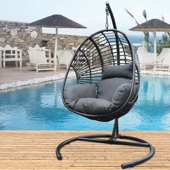 Black Wicker Egg Chair 2