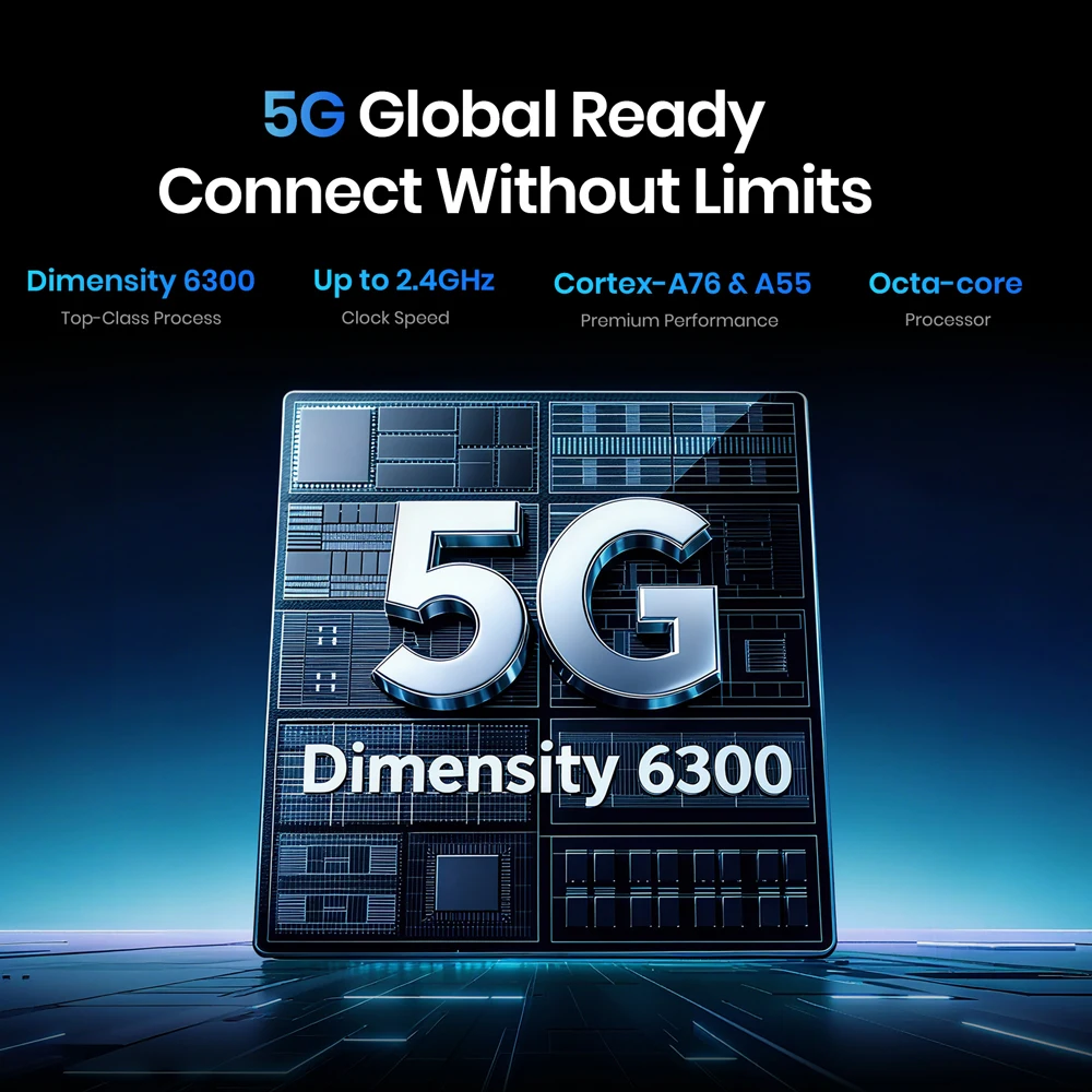 Fossibot F110 Pro 5G Rugged Smartphone Android 15 6.745" HD+ IPS Display 20GB(8+12) 128GB Mobile Phone 10000mAh 50MP+8MP NFC