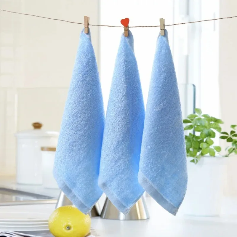 Bamboo fiber small square towel, kindergarten towel, absorbent children's handkerchief, baby face towel, drool towel