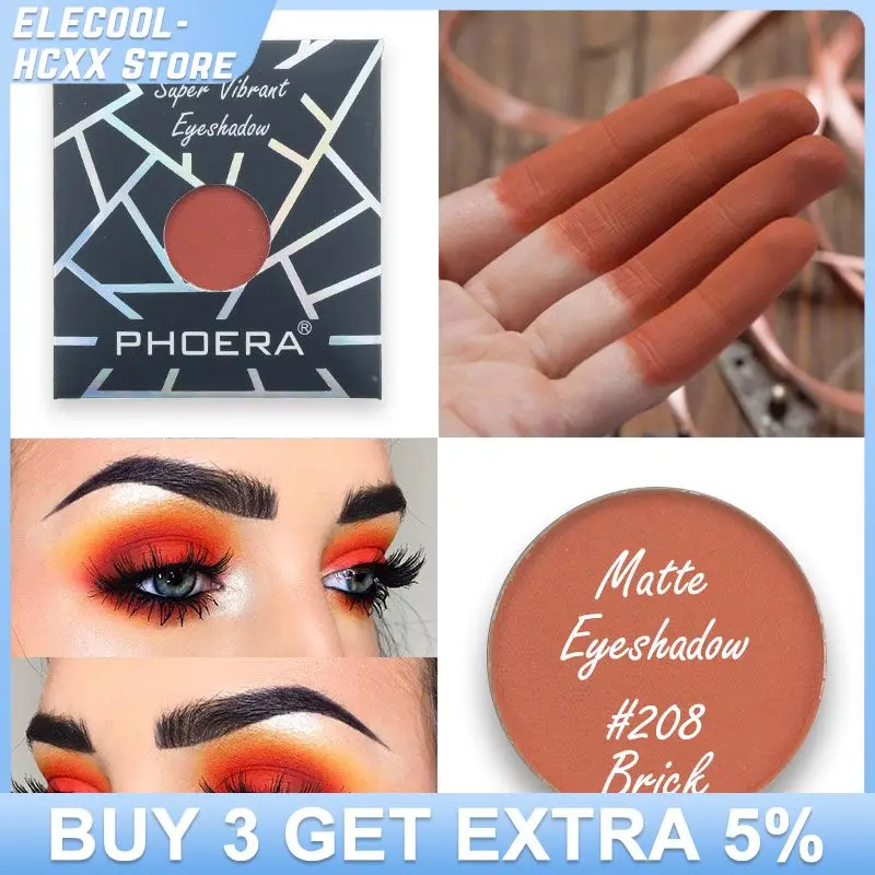 

PHOERA 12 Color Natural Matte Eye Shadow Monochrome Mini Waterproof Palette Eyeshadow Beauty Cosmetic Women Eye Makeup