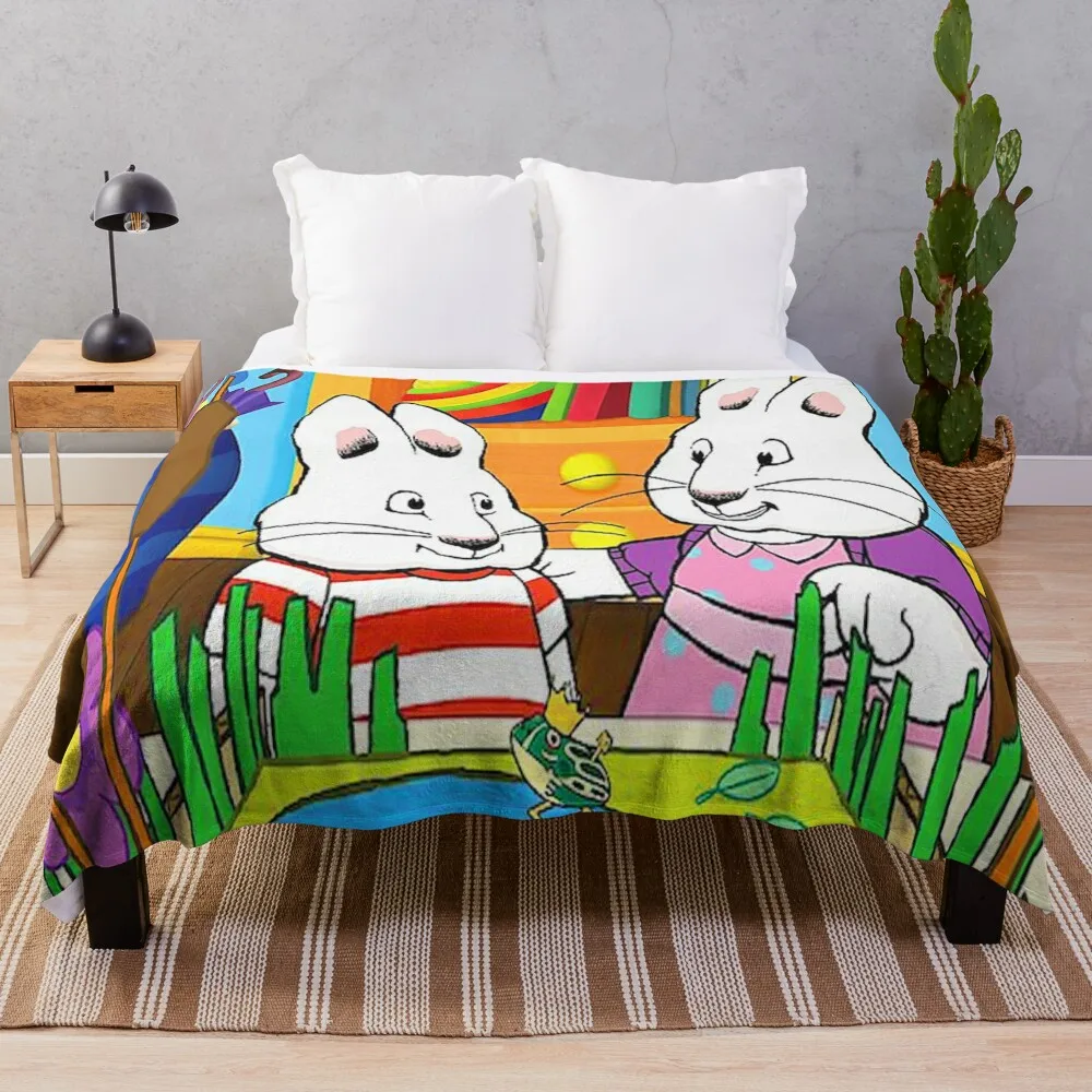 

funny Max and Ruby gift for fans max and ruby characters max and ruby the new baby Throw Blanket for babies Hairy Blankets