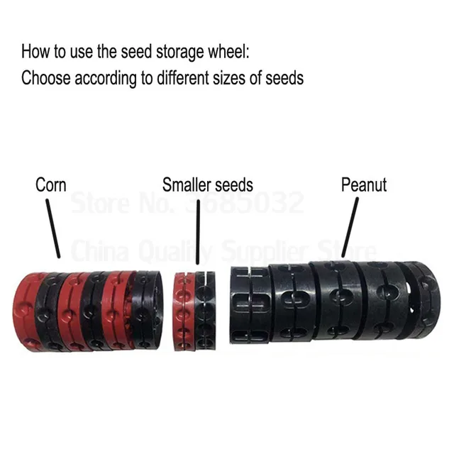 Manualseeder Vetőmag Ültetvényes Gép 6 Csőr Kézi Vetőgép/ Egy Nyílás Kiegészítőkkel - Image 5