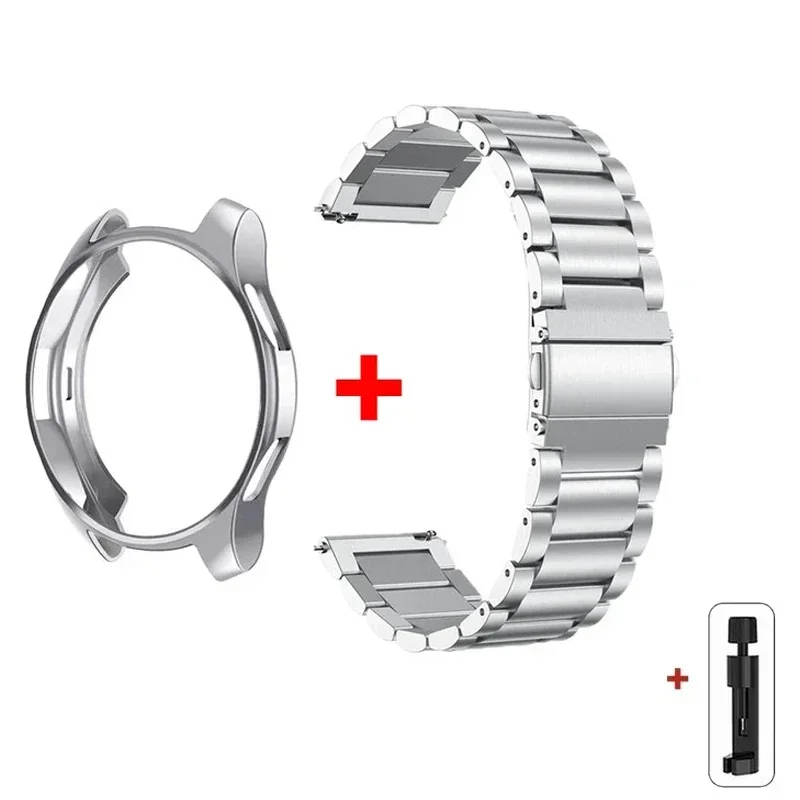Stainless Steel Bracelet Band and Case for Smartwatch - Enhanced Stylish Strap