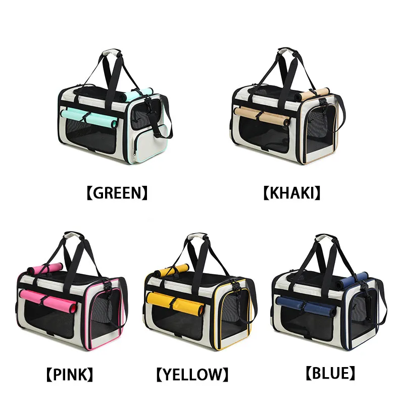 Cat Carrying Case Pet Dog Travel Carrier Soft-Sided Cat Bag Airline Approved Collapsible Carrier Dogs & Cats