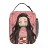 Demoned Slayered Insulated Lunch Bags Cooler Bag Reusable Kamado Nezuko High Capacity Tote Lunch Box Men Women Office Outdoor 1