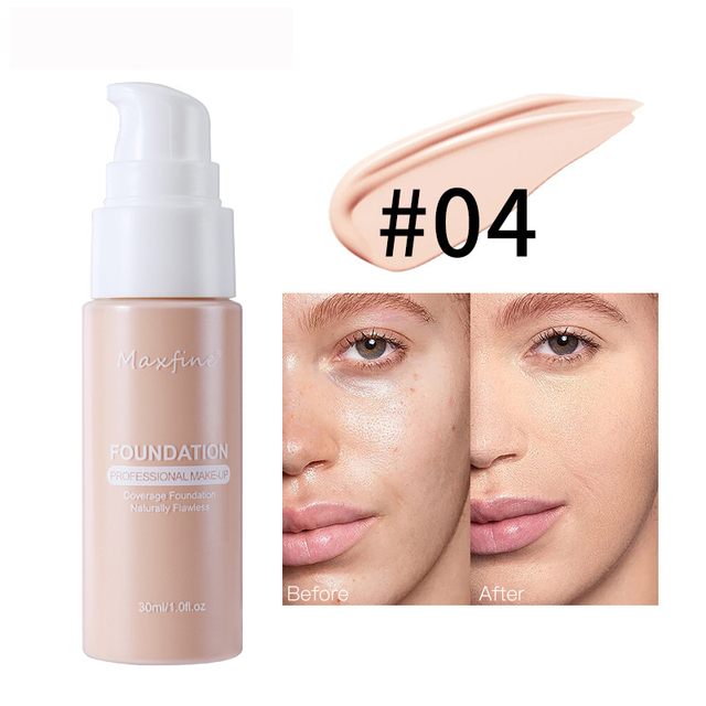Liquid Foundation Effective Concealer Waterproof Sweat-resistant Makeup Professional Cosmetics - 04
