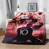 Printed Blanket Football K-Kylian Star M-Mbappé Picnic Blankets Warm Blanket Soft and Comfortable Home Travel Birthday Gift 5