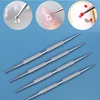 New Stainless Steel 4pcs Nail Art Dotting Pen Dual End Painting Picking Dot Pen Nail Point Rhinestone Painting Manicure Tools 3