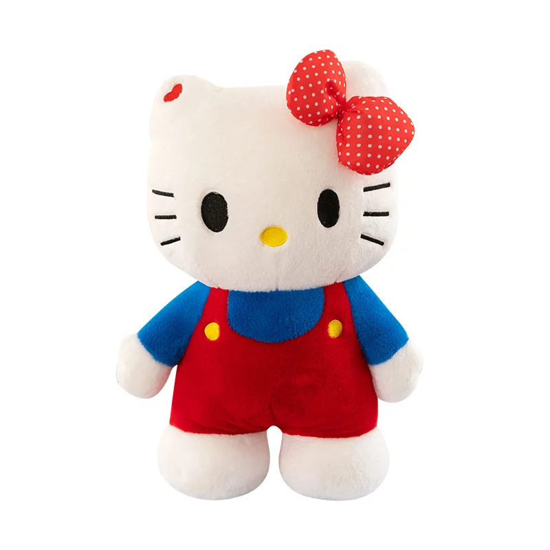 Genuine License New 80cm Oversize Kawaii Hello Kitty Cute Plush Doll Cartoon Doll Creative Birthday Gifts Girl Holiday Gift 2024 2