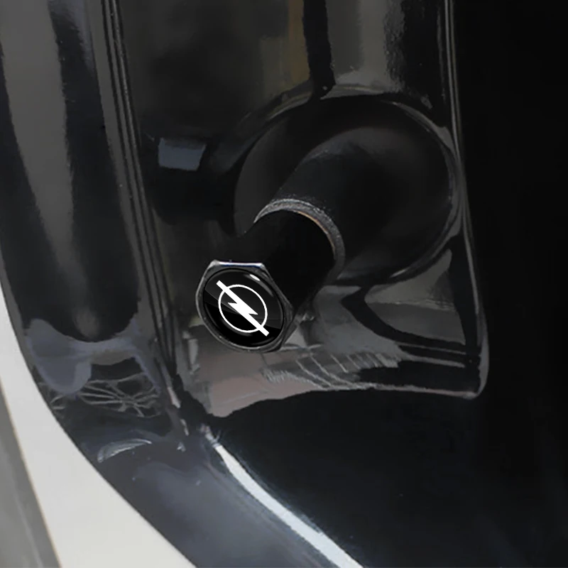 Valve Stem Caps 4PCS Car Valve Stem Caps Cover Waterproof For Opel Astra j Insignia Astra g Corsa Zafira b Mokka Vivaro Meriva