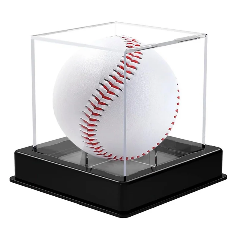 Vitrina Acrílica Para Béisbol – Set De 2 Cajas Cuadradas Transparentes De 8x8x8 Cm Para Exhibir Pelotas Y Recuerdos