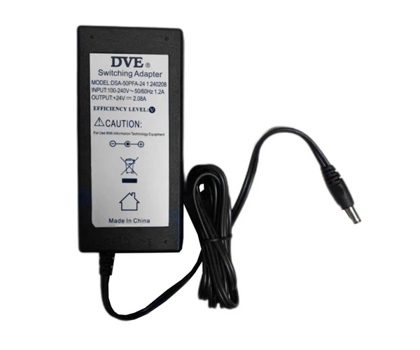 

Power Adapter 12V 2.08A, Barrel 5.5/2.5mm, IEC C14, DSA-50PFA-24