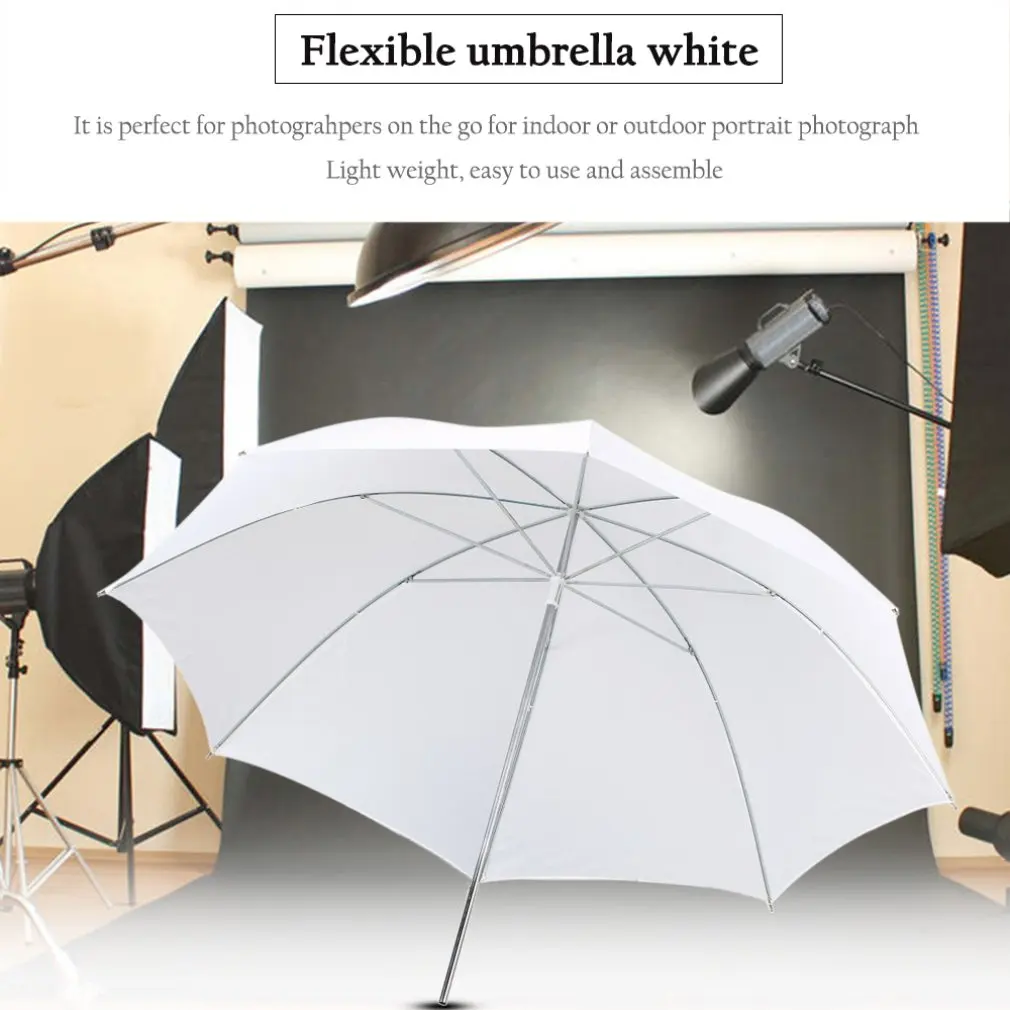 In stock Photo Studio Video Umbrella Camera 33" 83cm Translucent White Photography Light Photo Studio flash Soft Umbrella images - 6