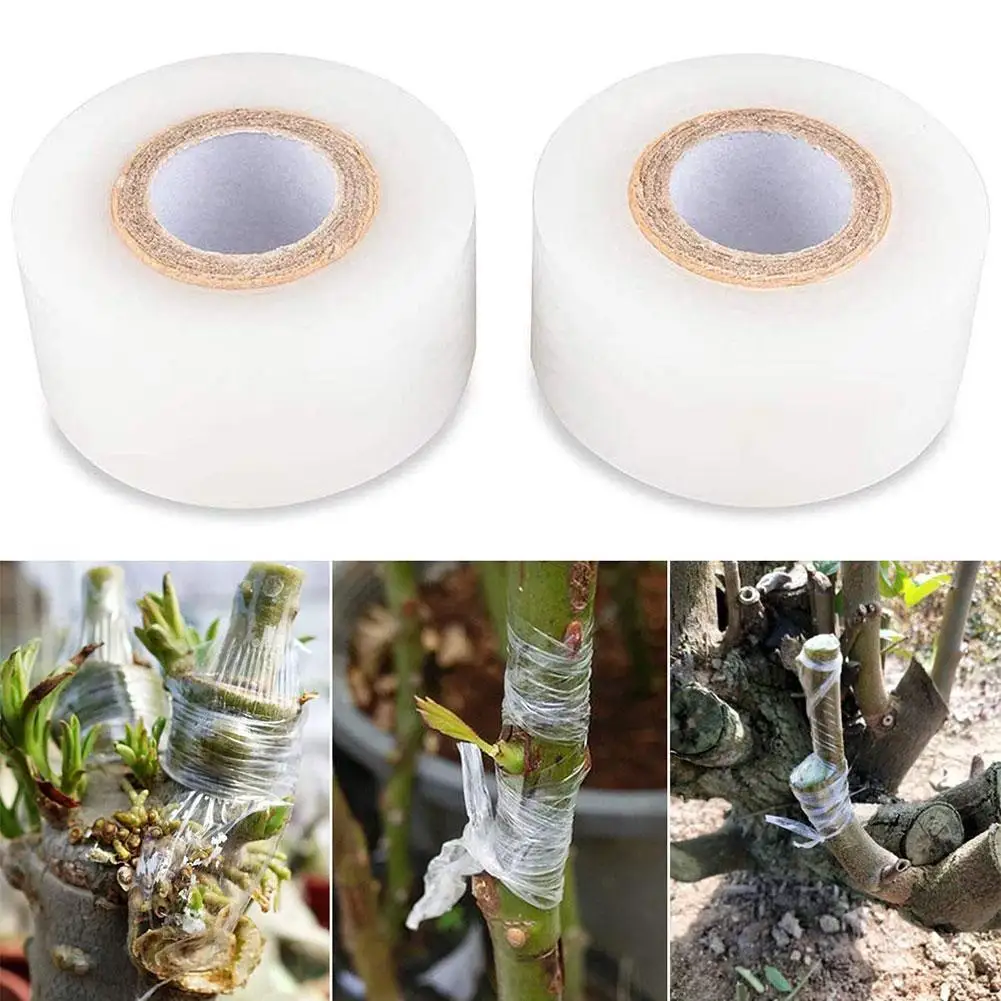 Grafting Tape 1 Roll 200 Meters Stretchable Garden Grafting Seedlings Tree Tape Vine Accessories Tomato Plan A9V1