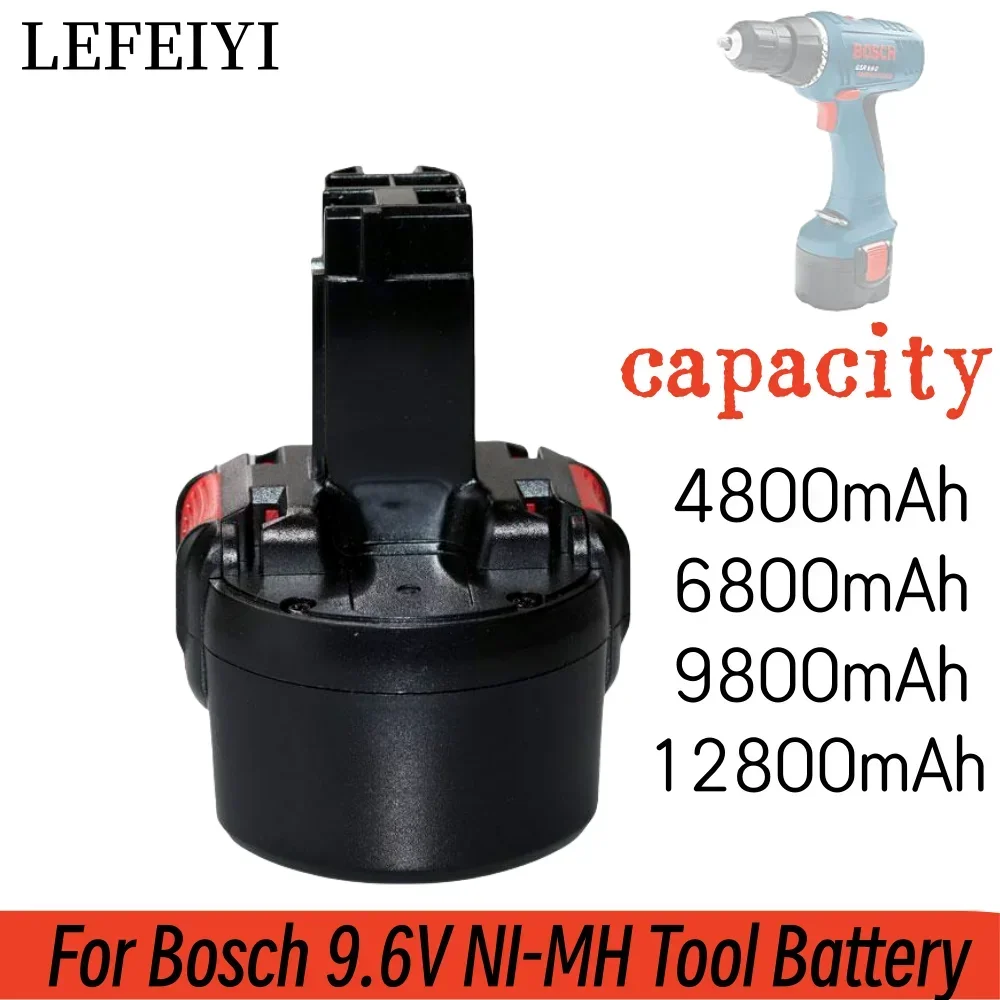 Batterie 9.6V 4800mAh Ni-MH Pour Perceuse Bosch – Compatible BAT048, PSR 960, GSR 9.6-VE-2