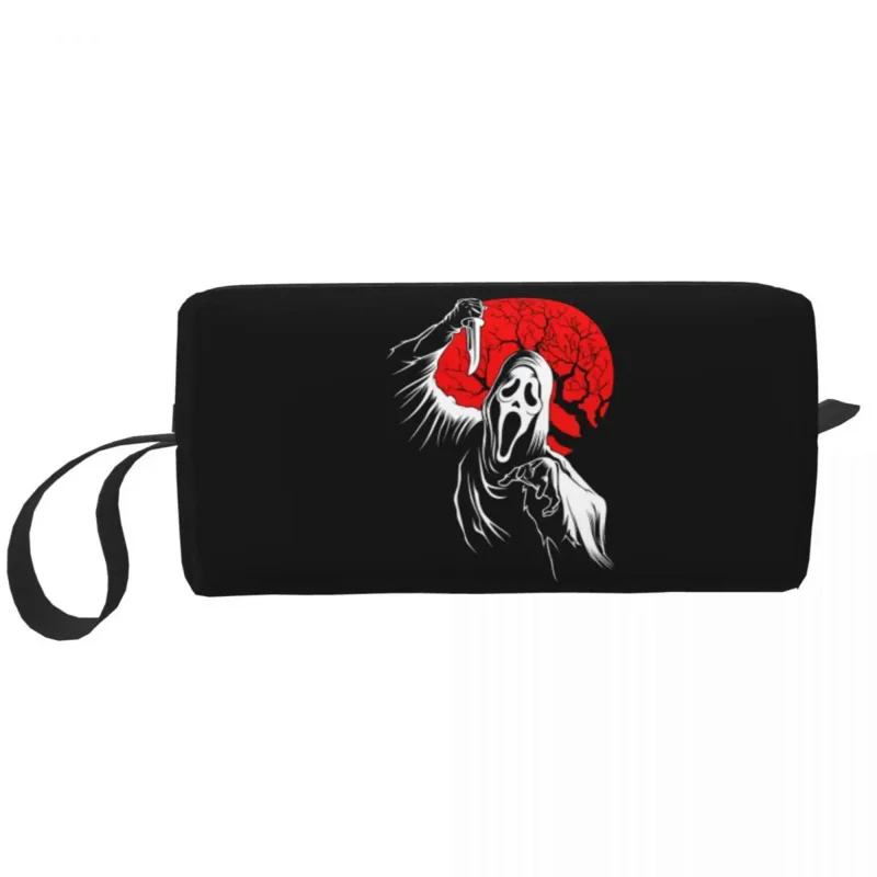 

Scream Cosmetic Bag Women Fashion Big Capacity Halloween Horror Movie Makeup Case Beauty Storage Toiletry Bags