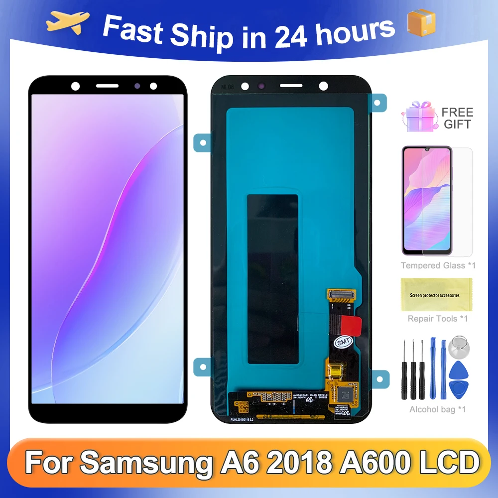 

A6 2018 5.6''For Samsung For Ori A600 A600F A600A A600N A600U LCD Display Touch Screen Digitizer Assembly Replacement