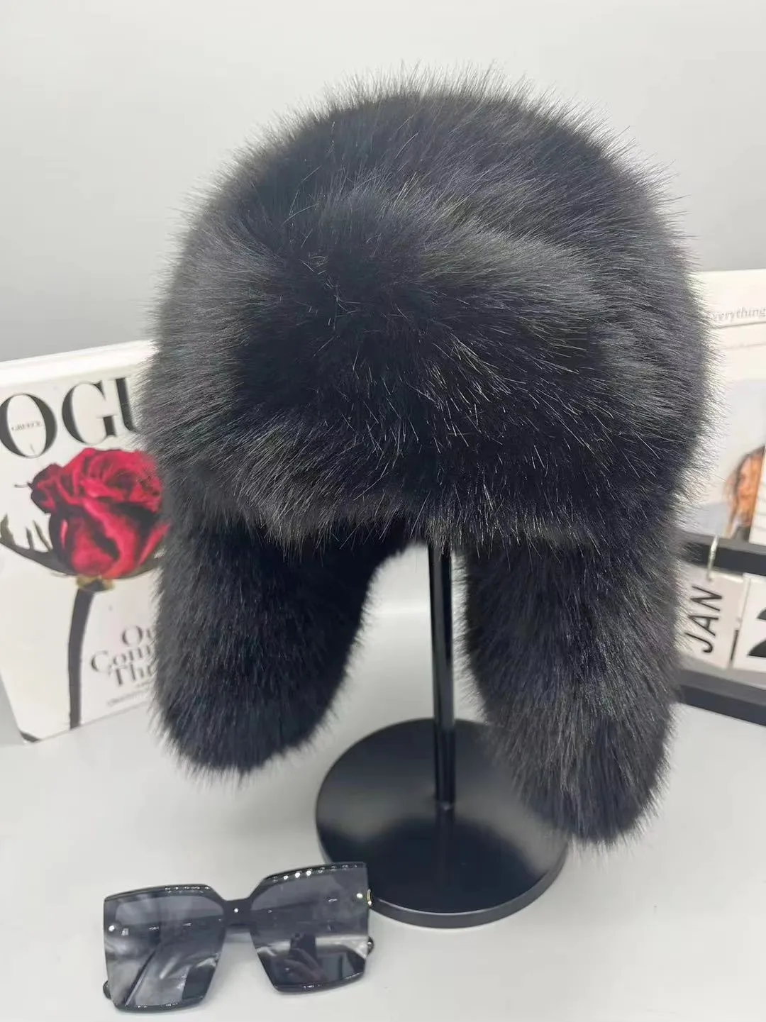 Children Faux Fur Hat For Autumn And Winter Skiing