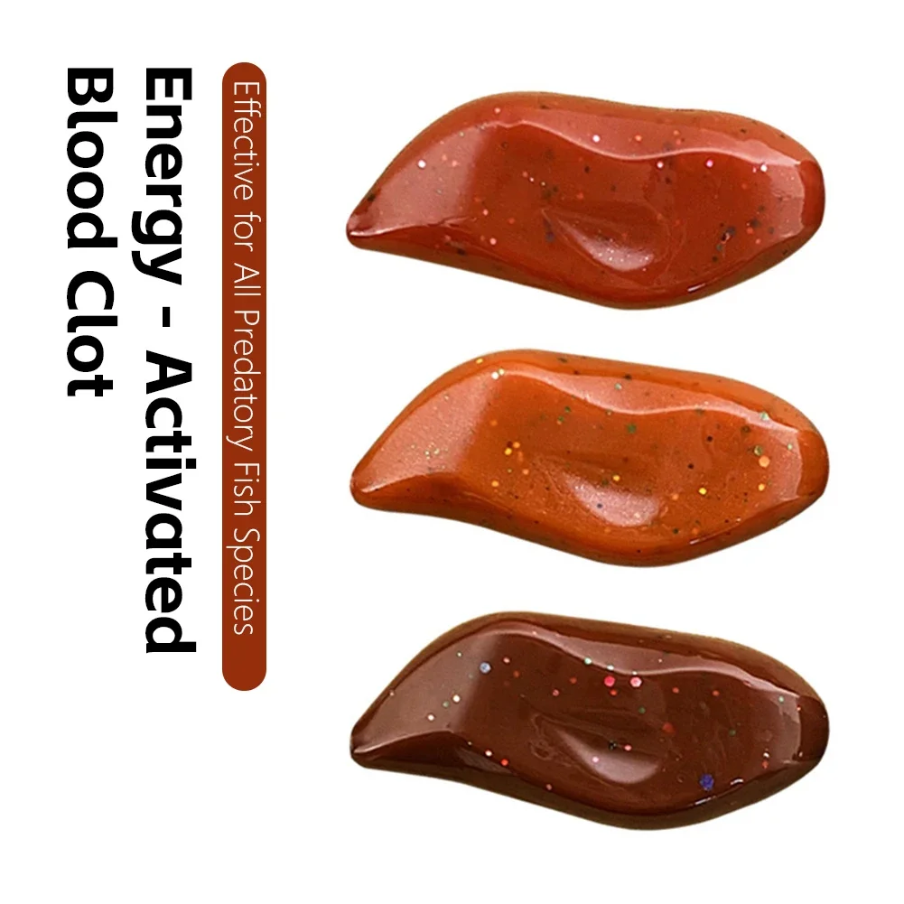 12Pcs/set Catfishes Chunks Blood Clots Baits Floatings Soft Lure Gulps Live Baits Highly Elastics Soft Baits Fishing Part