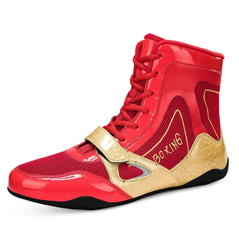 Men's and Women's Boxing Shoes Breathable and Comfortable Fighting Training Shoes Non-slip Lightweight Wrestling