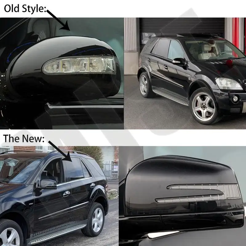 ベンツ ML W164 GL X164 ドアミラー 左側　ML350ML300ML500 GL450GL320GL350GL550 サイドドアミラーメルセデスベンツ W164 X164 ML GL Cl 2005-2011 車の電源リアビューミラーアセンブリ黒加熱ミラー折りたたみ  - AliExpress