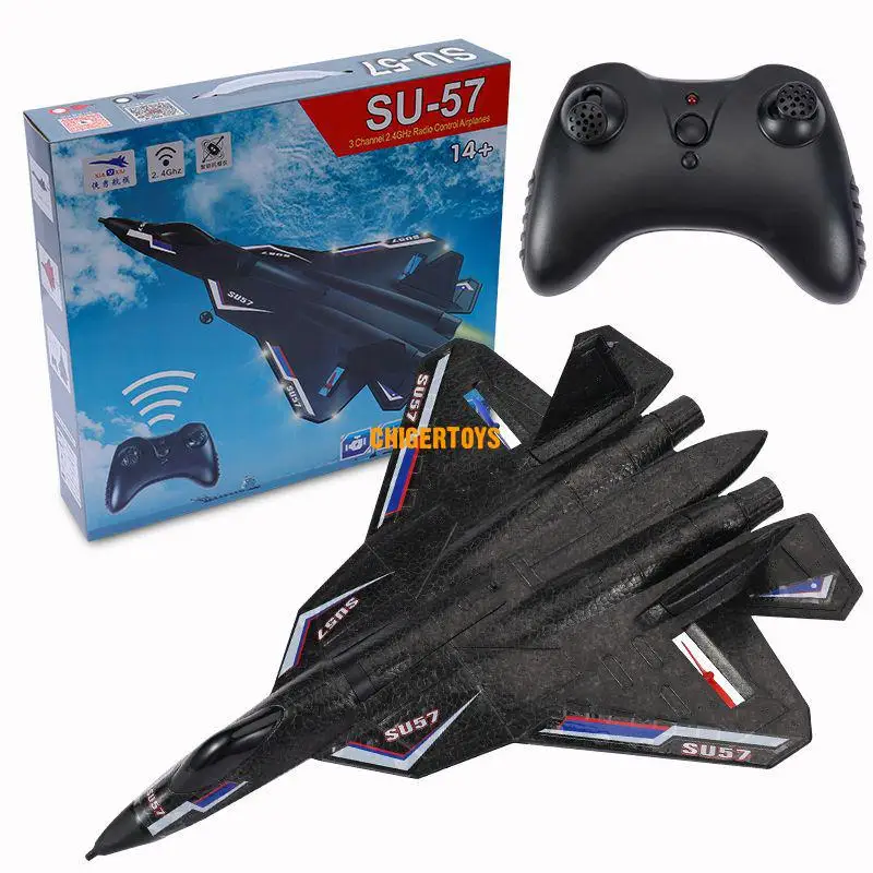 

SU35 RC Plane Radio Remote Control Airplane With Light Fixed Wing Hand Throwing Foam Electric Aircraft Model Toys For Kids