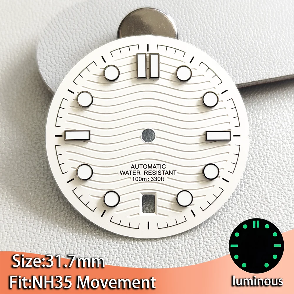 Green C3 Luminous Watch Dial Hands for Automatic Movement Men's Watches Replacement Accessory