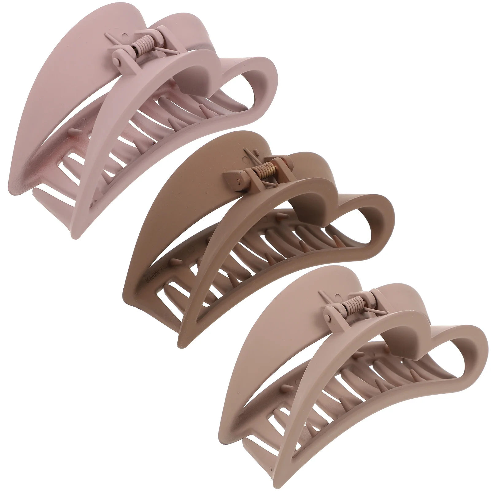 

3 Pcs Heart Claw Clip Hair Clips for Girls Grip Hairpin Women Women's Barrettes
