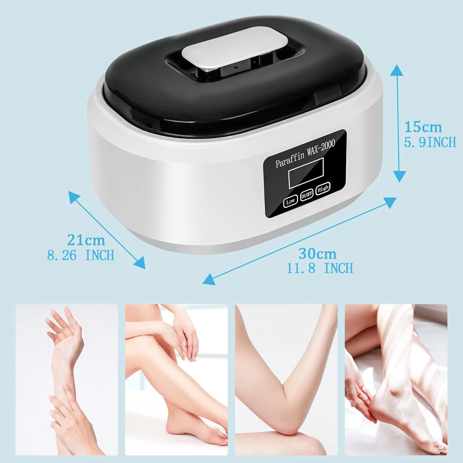 Paraffin Wax Heater Bath Wax Pot Warmer Beauty Salon Spa Smooth Soft Skin Care Wax Machine for Wax Melts Hand Foot Therapy Tool 6